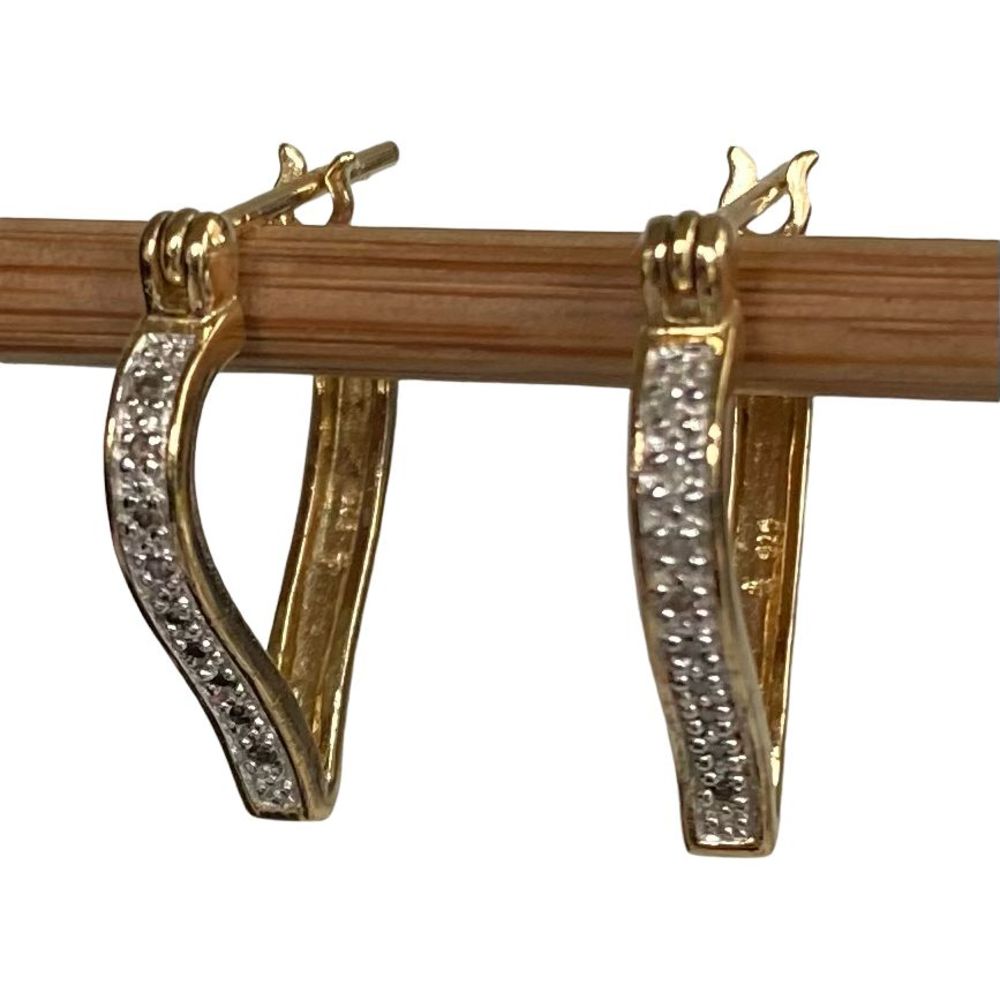 R# Adorable Gold Vermeil Heart Dangles - Picture 5 of 7